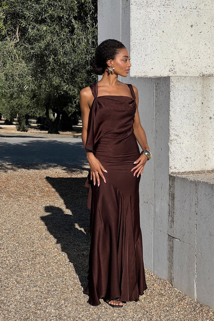 Vestido Glam Drapeado Ginebra