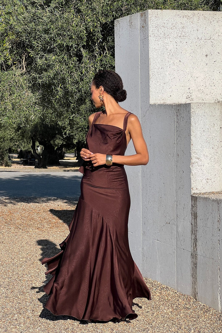 Vestido Glam Drapeado Ginebra