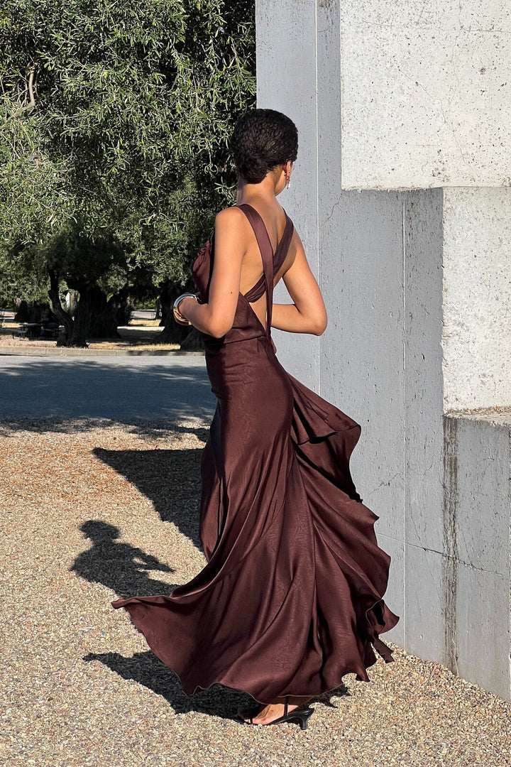 Vestido Glam Drapeado Ginebra