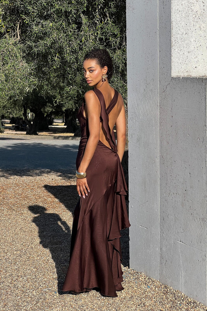 Vestido Glam Drapeado Ginebra