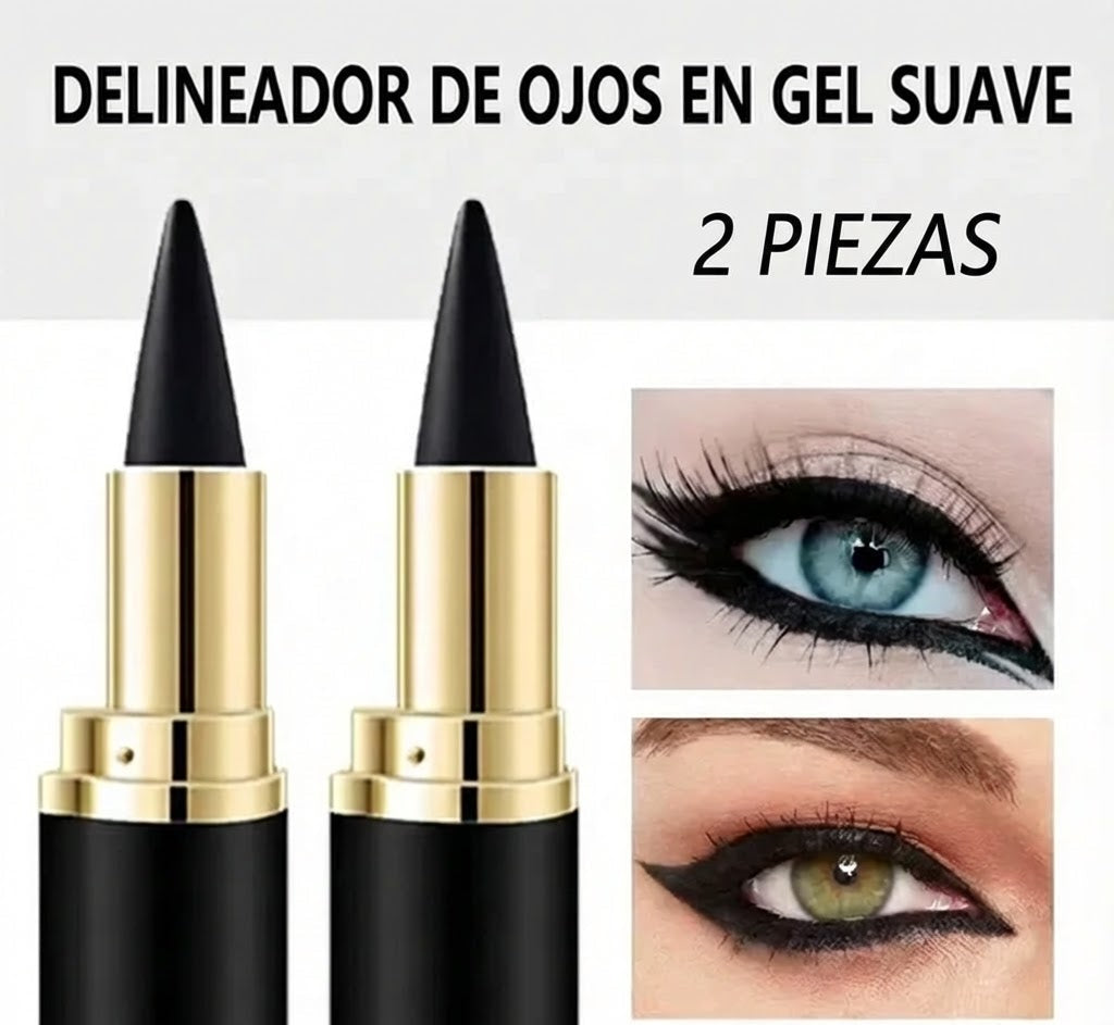 lápices delineadores de ojos en gel negros 2X1