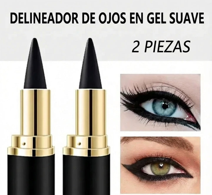 lápices delineadores de ojos en gel negros 2X1