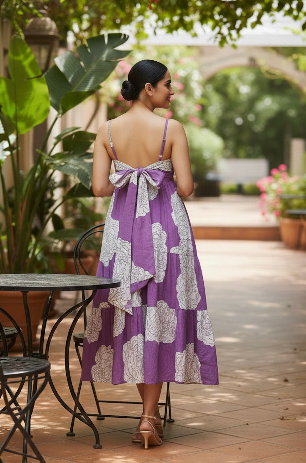 Vestido Escalonado Violeta