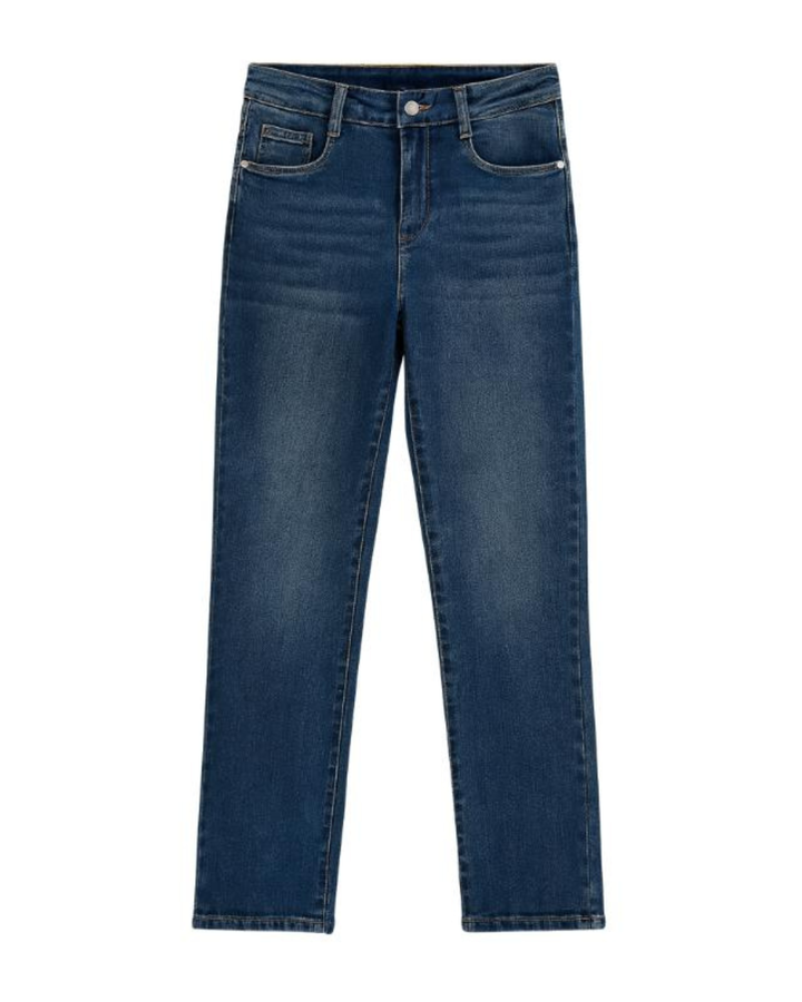 Pantalón recto con faja integrada