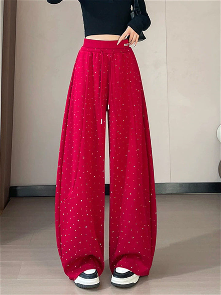 Pantalón Holgado  con pedrería