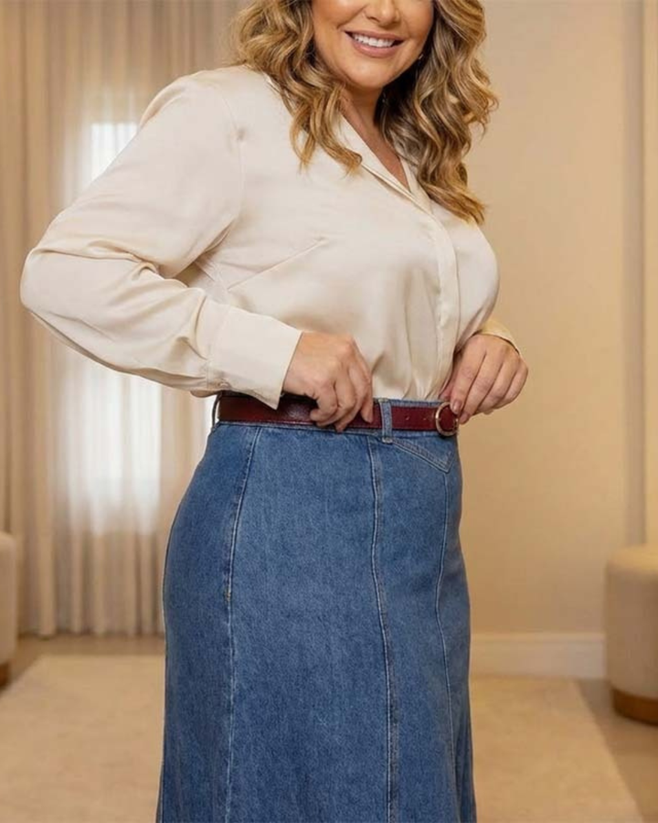 Falda Glam de Mezclilla Lara