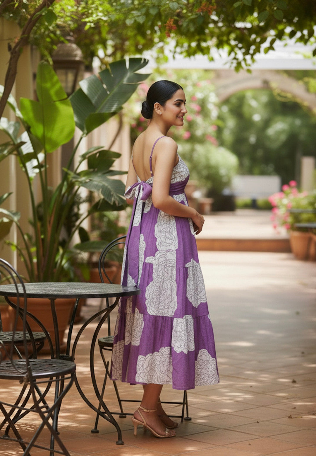 Vestido Escalonado Violeta