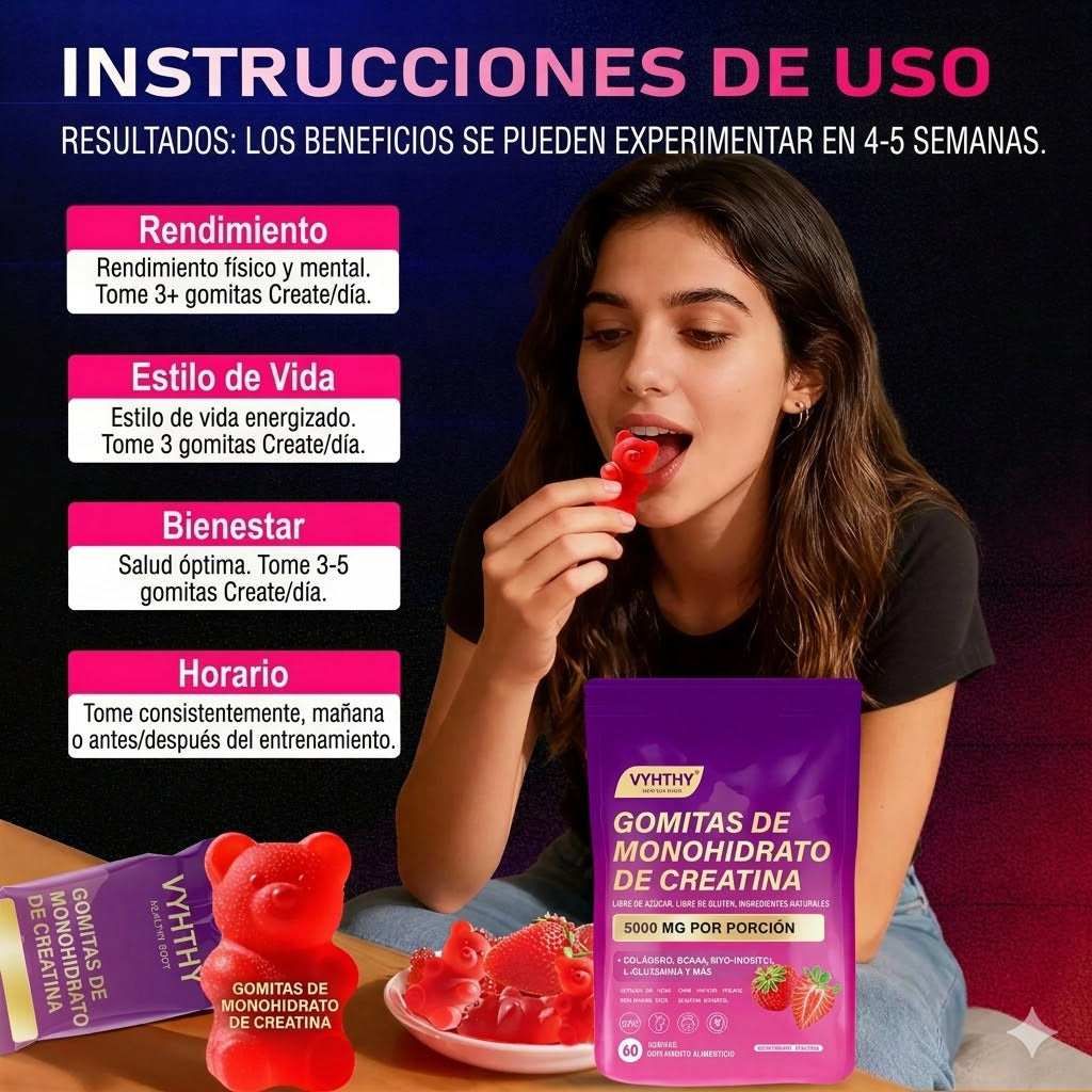 Gomitas de Creatina Vyhthy