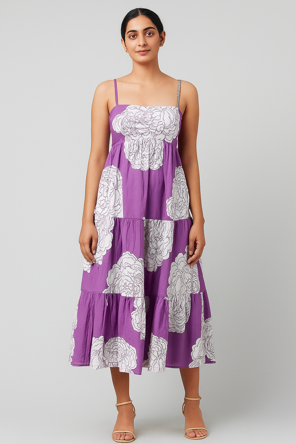 Vestido Escalonado Violeta