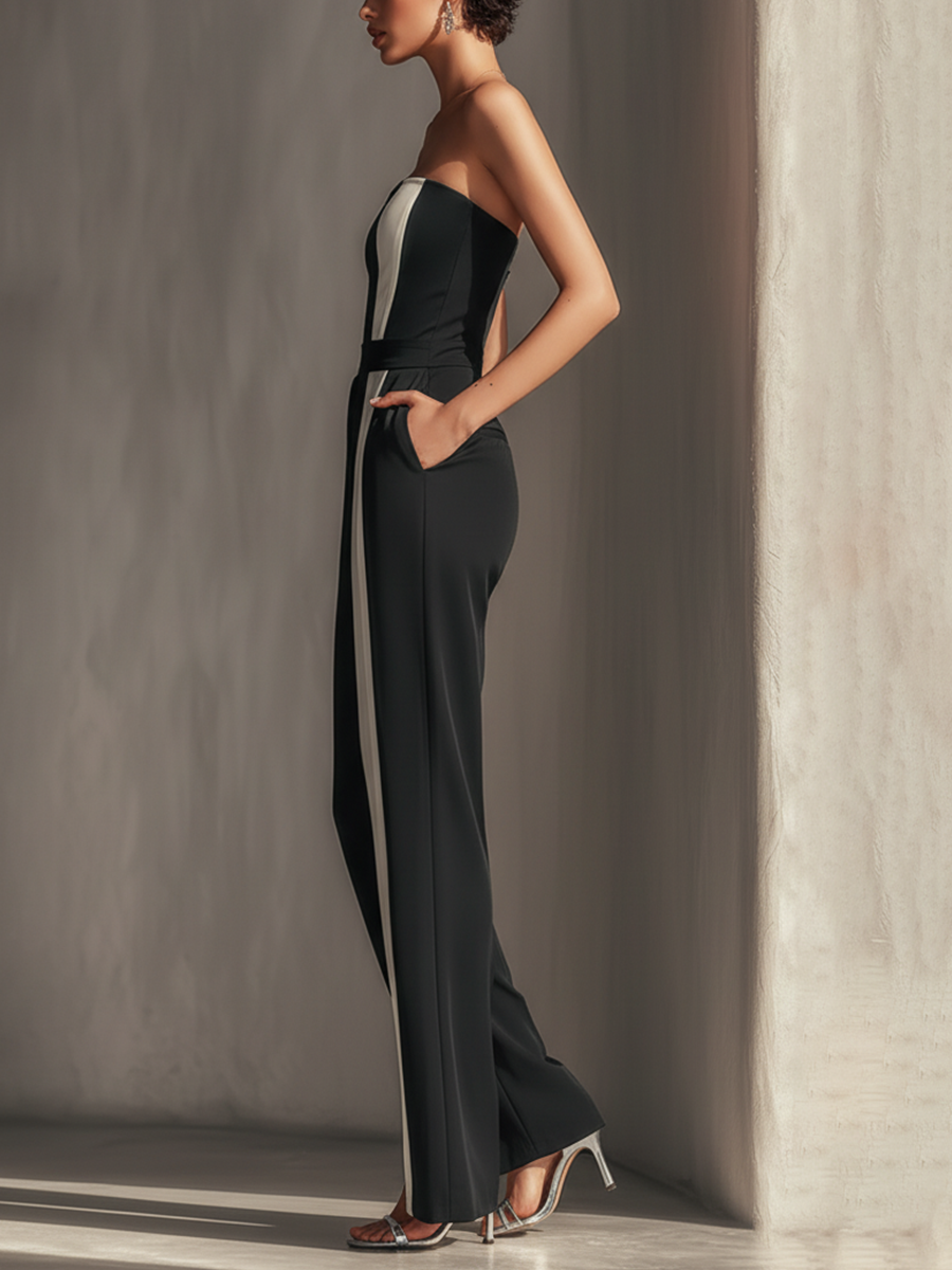 Mono Strapless Bicolor