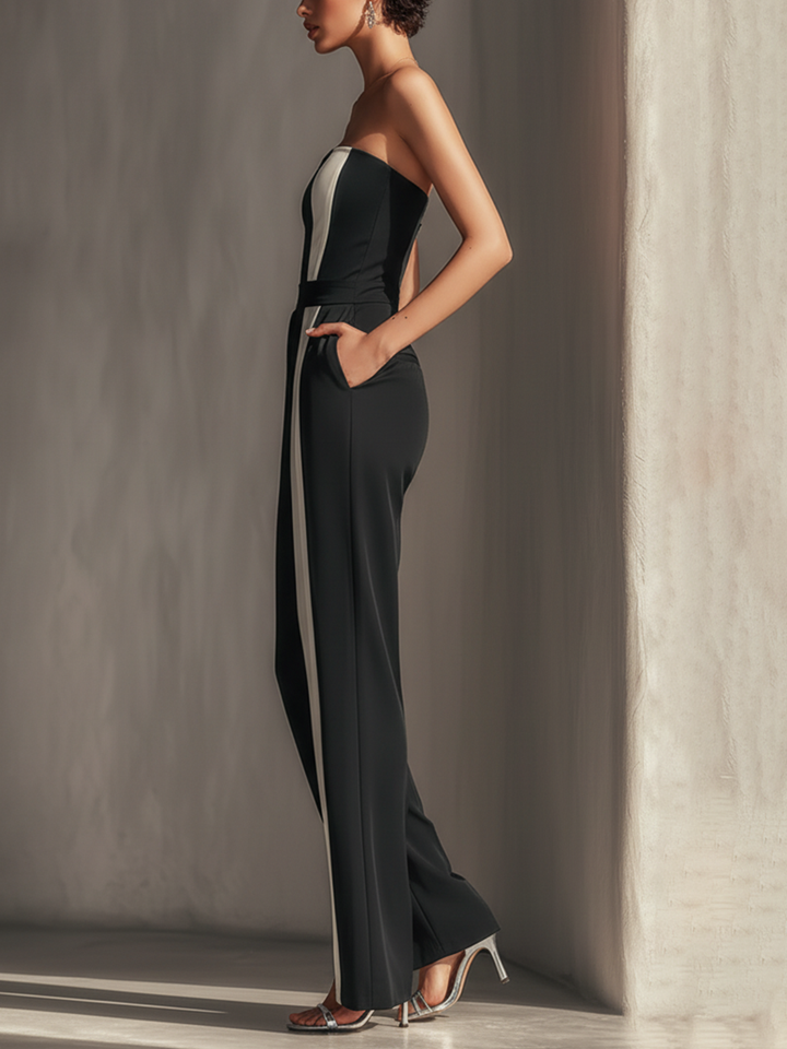 Mono Strapless Bicolor