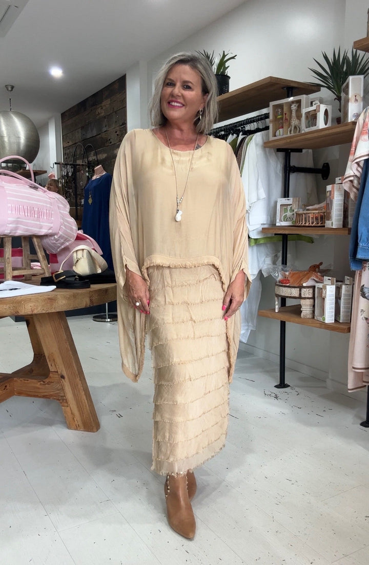 Vestido Lino Etéreo Capri
