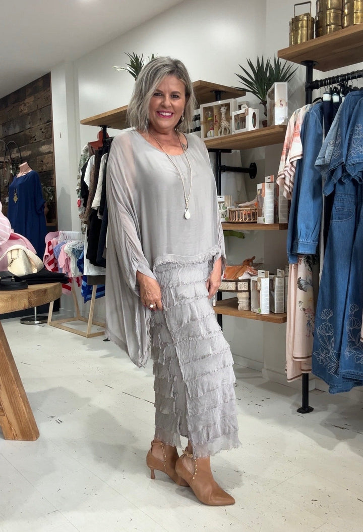 Vestido Lino Etéreo Capri