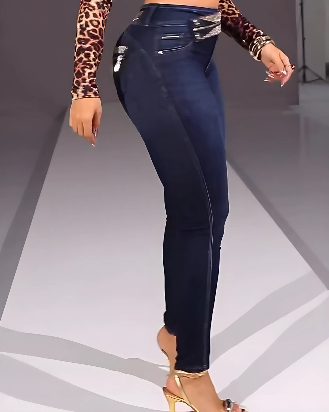 Jeans Glam Con Pedrería