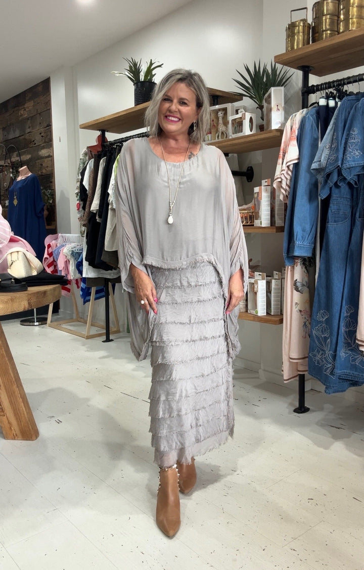 Vestido Lino Etéreo Capri