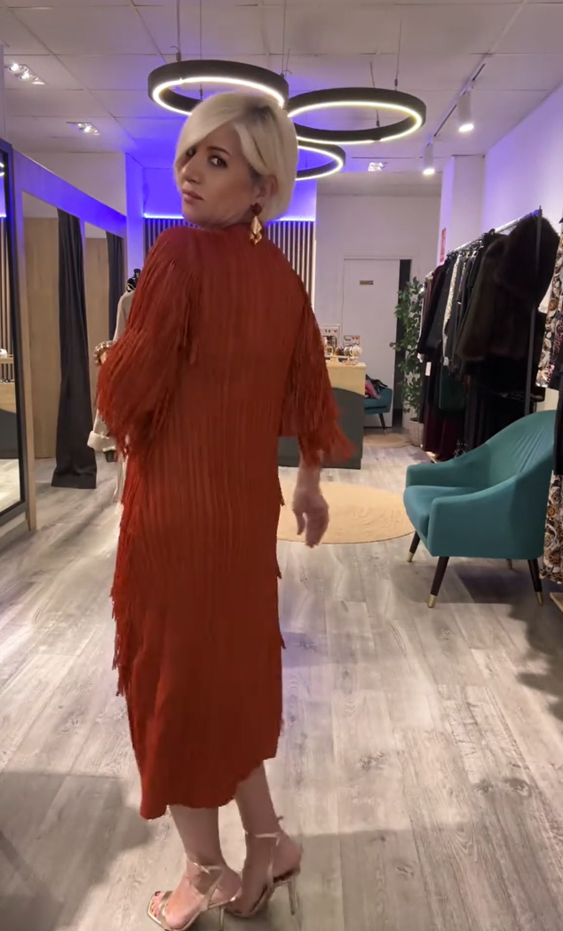Elegante Vestido de Flecos Vegas