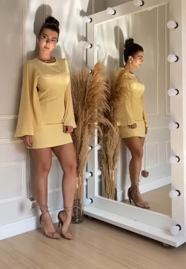 Vestido Midi Sofisticado Diom