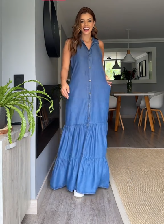 Vestido Maxi Denim