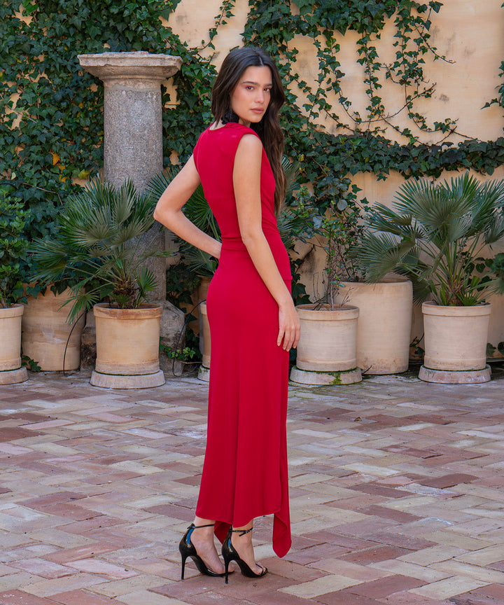 Vestido Clavel Rojo