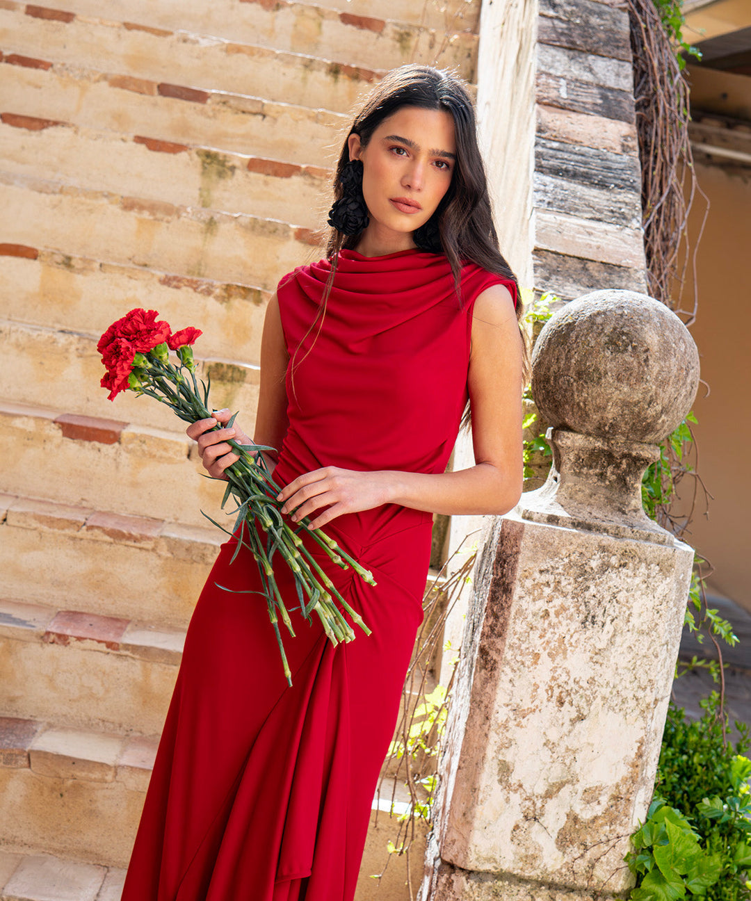 Vestido Clavel Rojo
