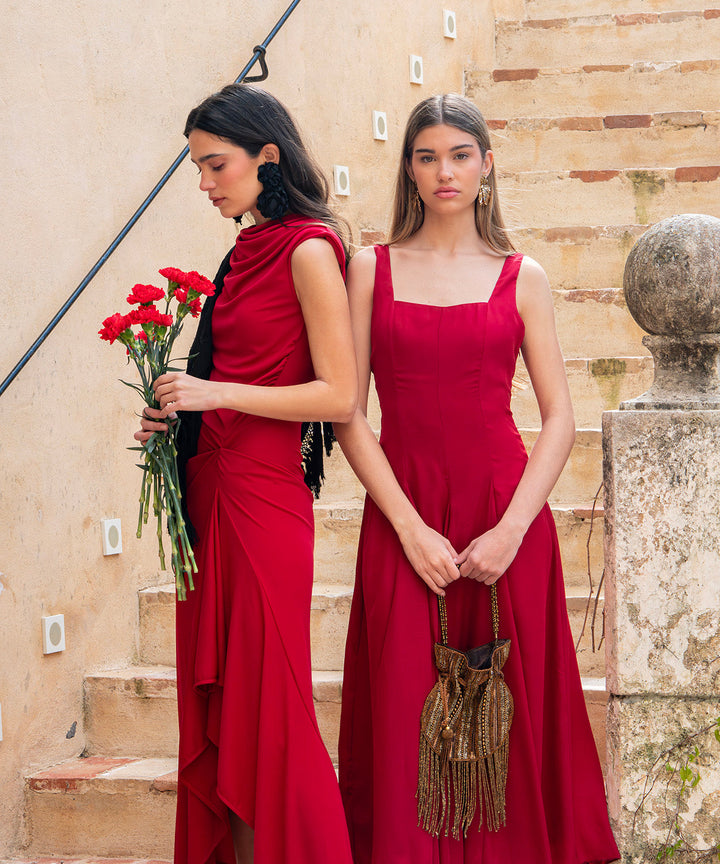 Vestido Clavel Rojo