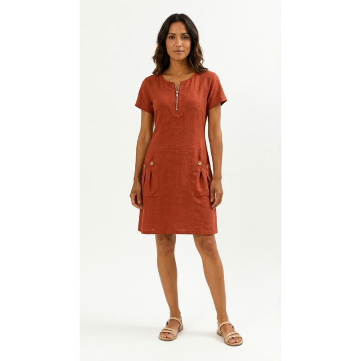 Vestido Midi de Cremallera Luana