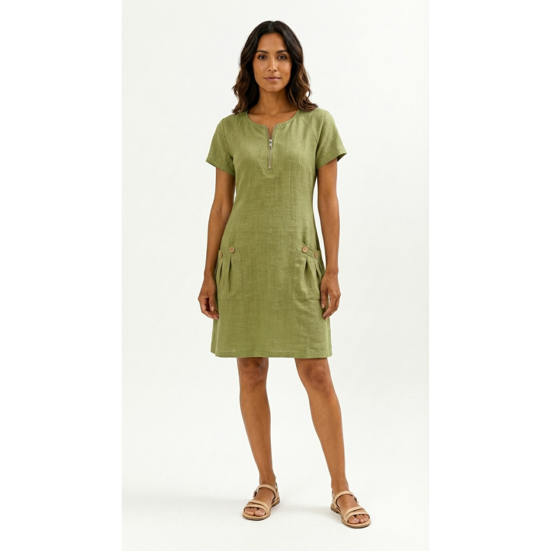 Vestido Midi de Cremallera Luana