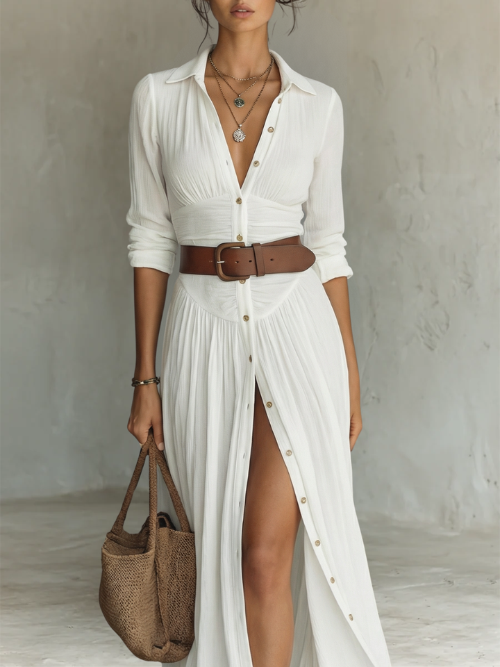 Maxi Vestido de Lino Freya