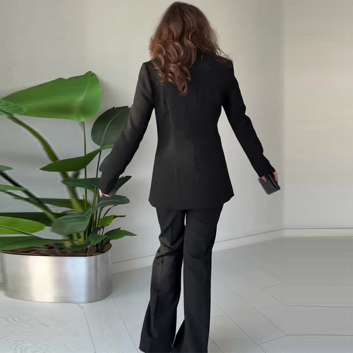 Elysia Blazer & Pants Set | Elegant Split Sleeve Design 5