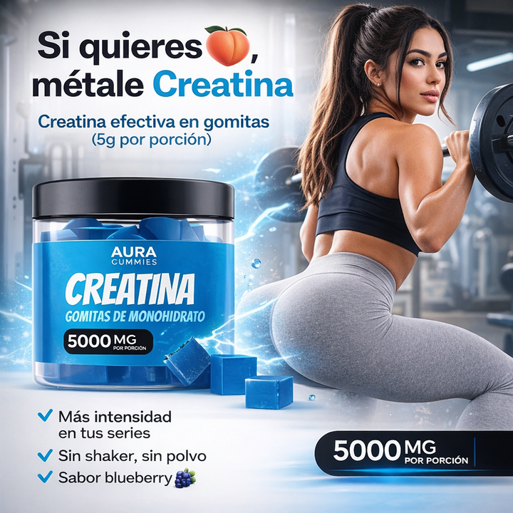 Gomitas de Creatina Aumenta Tus Glúteos