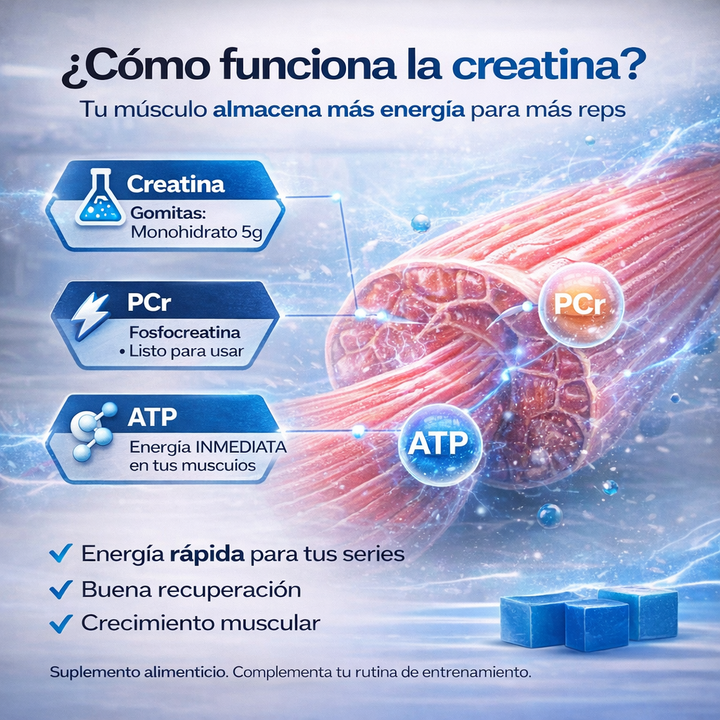 Gomitas de Creatina Aumenta Tus Glúteos