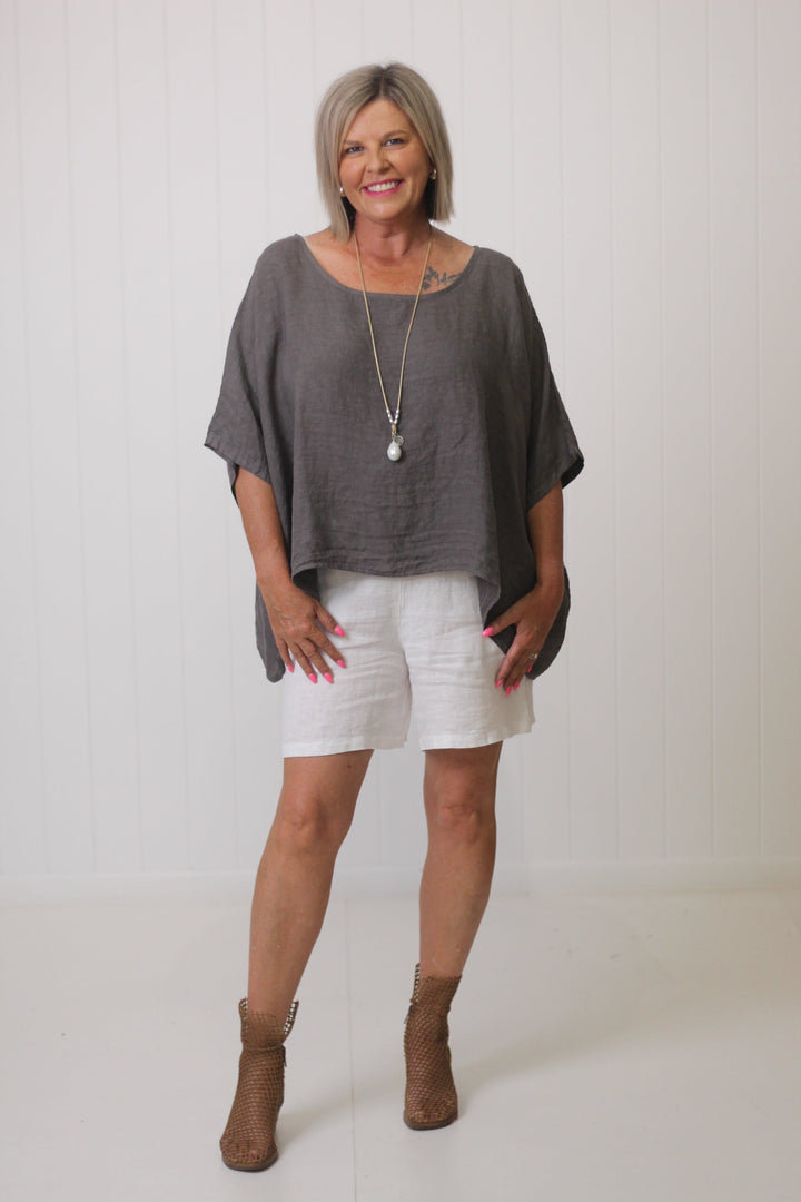Blusa Lino Oversize Nube