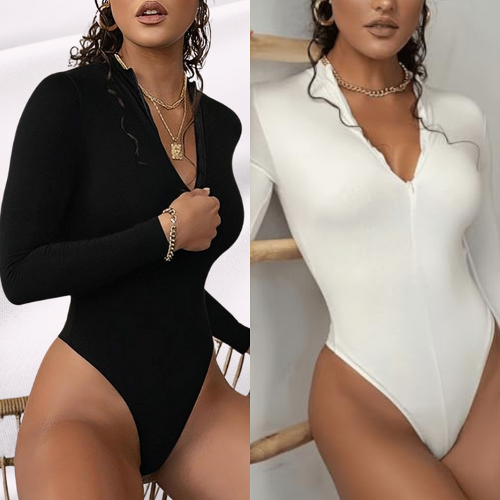 BODY MANGA LARGA CURVY TINA