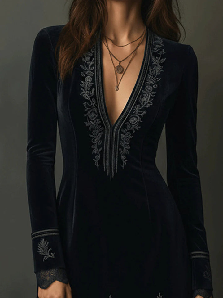 Vestido Midi Terciopelo Zabas