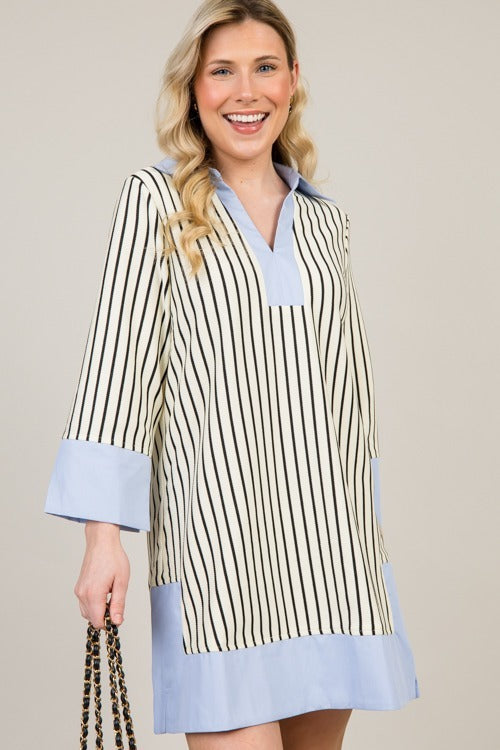 Vestido Camisero a Rayas Sofía