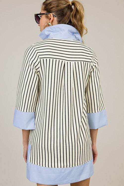Vestido Camisero a Rayas Sofía
