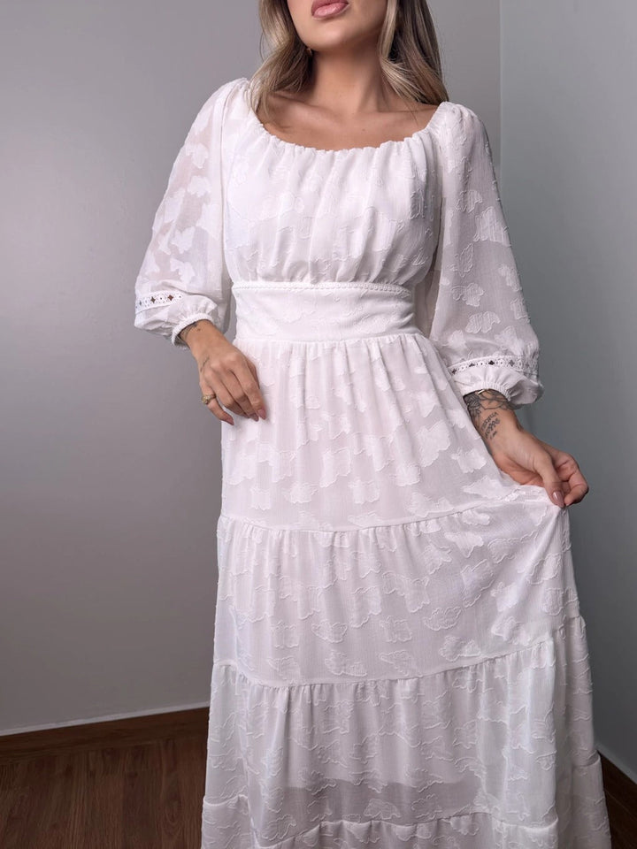 Vestido Maxi Nube de Encaje