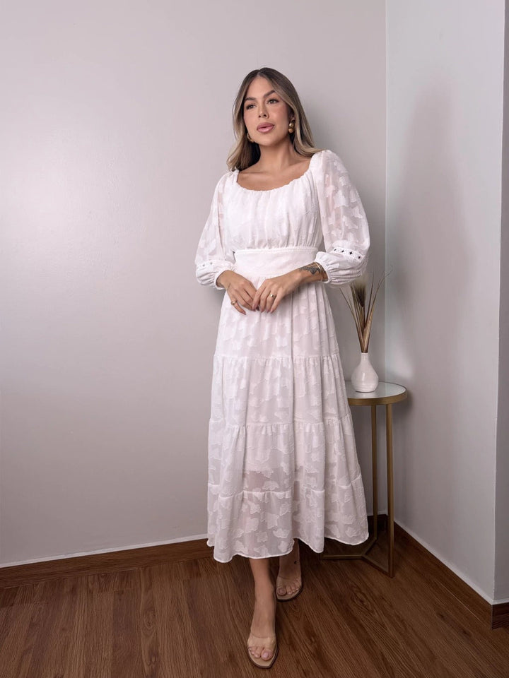 Vestido Maxi Nube de Encaje
