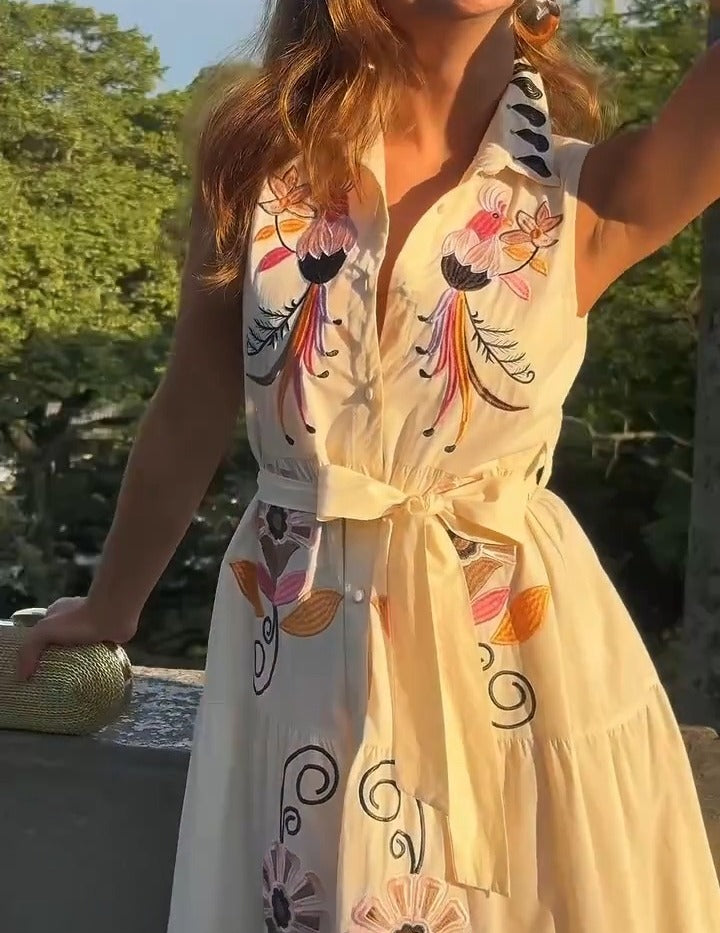 Vestido Bordado Tulum Chic