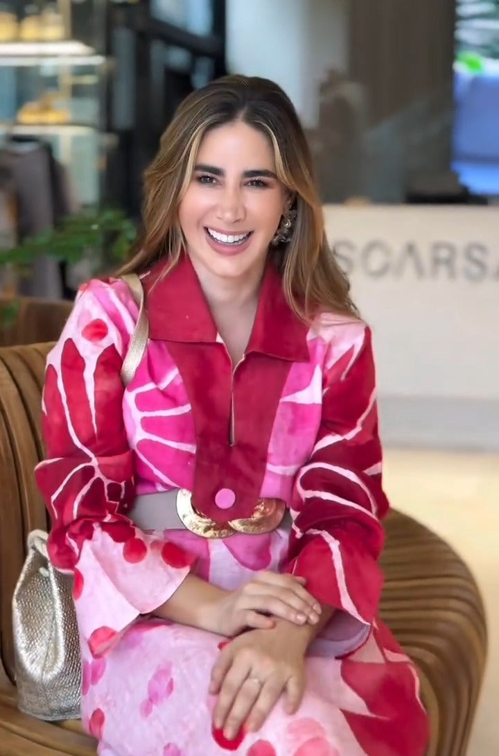 Vestido Glam Estampado Ivy