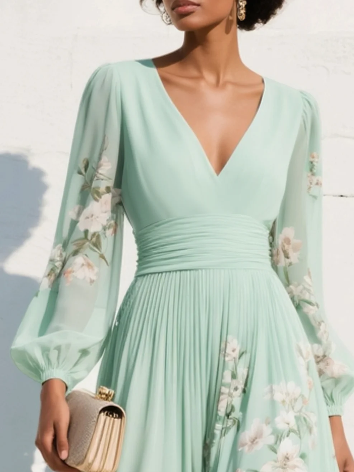 Vestido Floral Coral