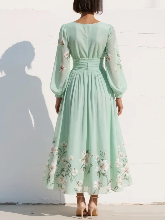 Vestido Floral Coral