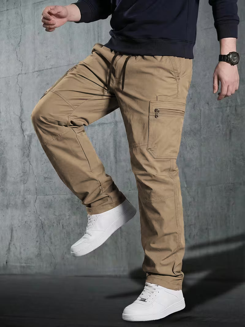 Pantalones Cargo con Bolsillos con Cremallera