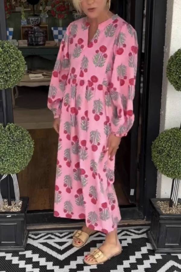 Vestido Midi Floral Print
