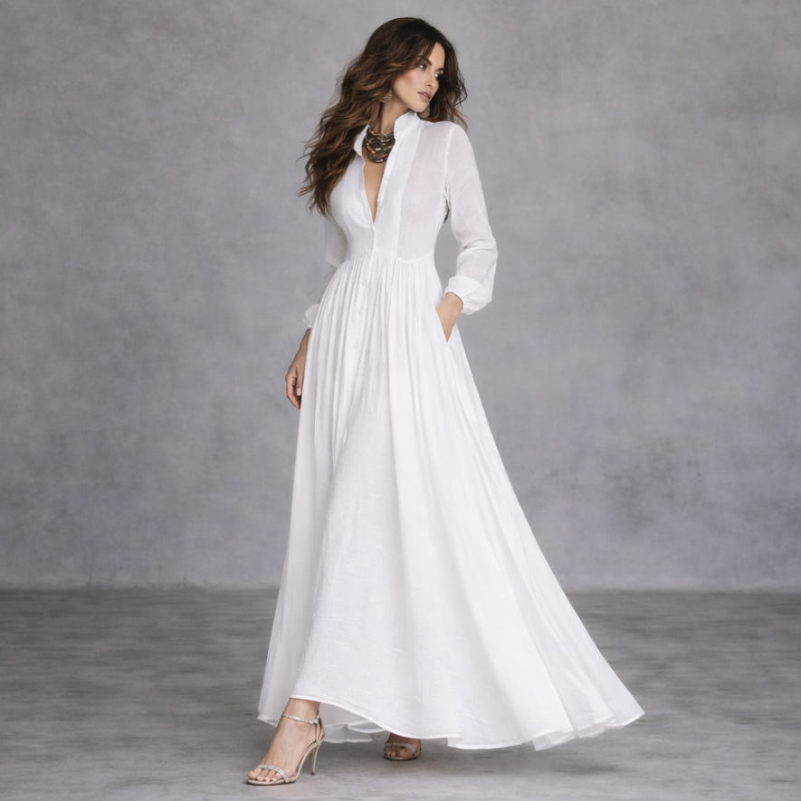 Maxi Vestido Sofisticado Romina