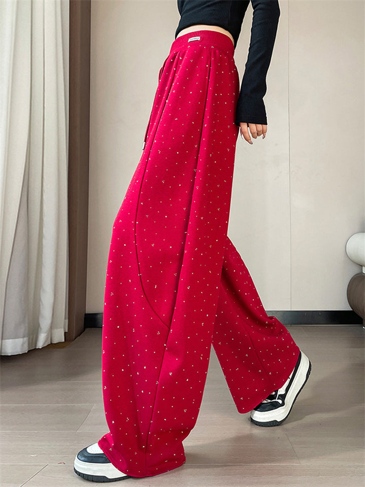 Pantalón Holgado  con pedrería