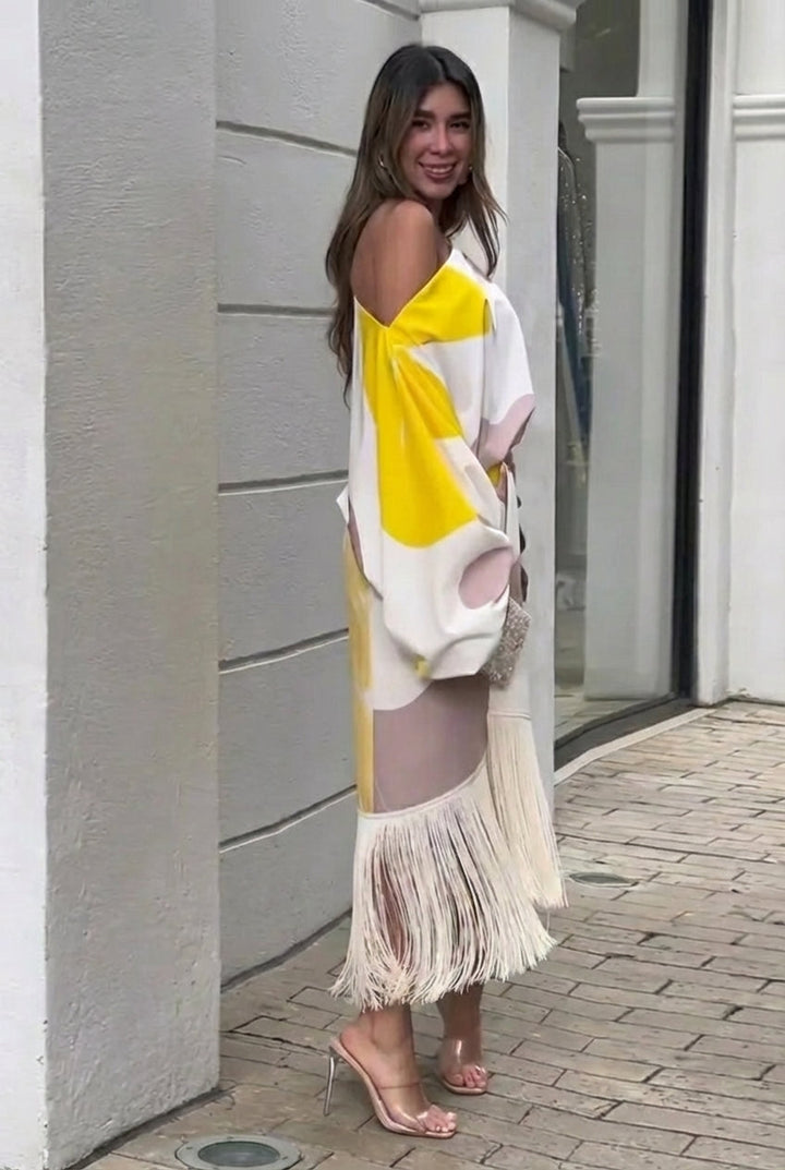 Conjunto Glan con Flecos Mia