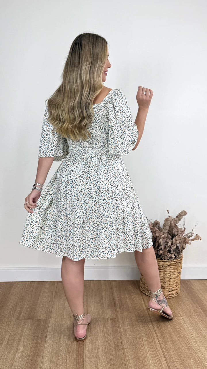 Vestido Corto Primavera Floral