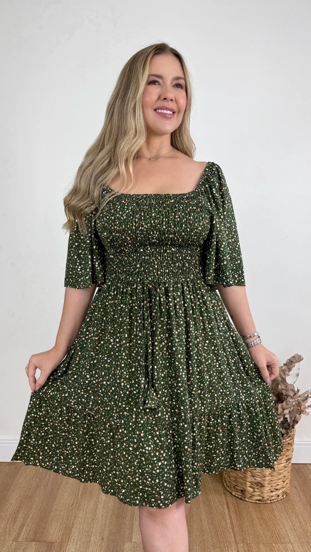 Vestido Corto Primavera Floral