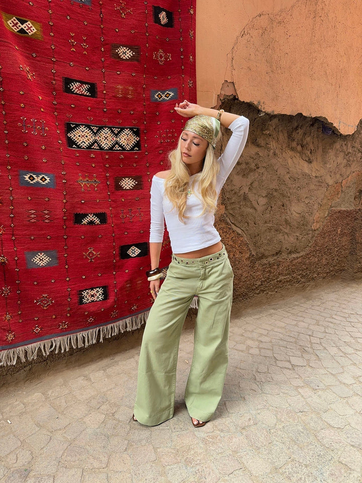 Jeans Con Aros Wide Leg